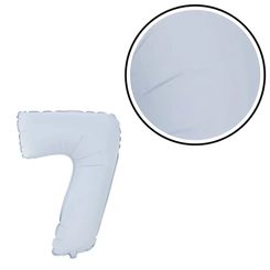BALÃO Nº16 BRANCO FOSCO NUMERO 7
