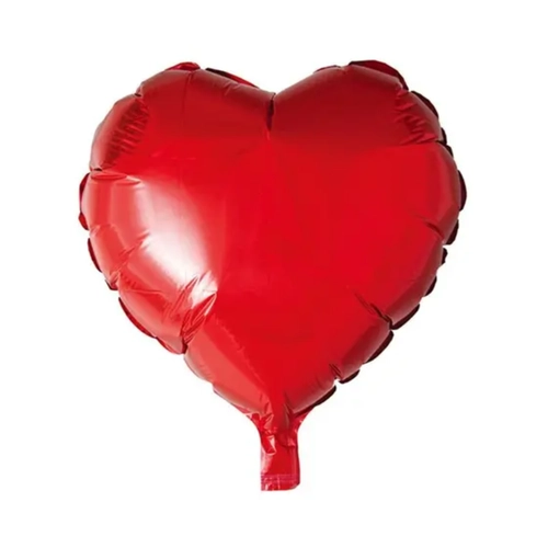 BALÃO Nº 18 FORMATO CORAÇÃO VERMELHO