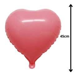 BALÃO Nº18 CORAÇÃO ROSA BEBE