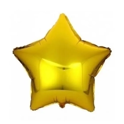 BALÃO Nº18 FORMATO ESTRELA DOURADA