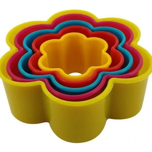 CORTADORES DE PLASTICO FLOR - 5UN