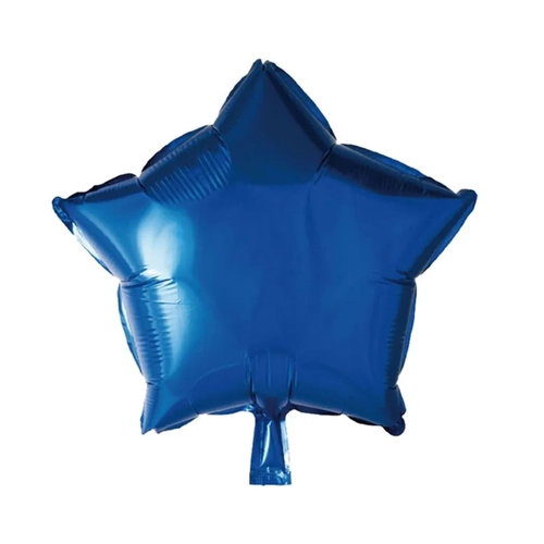 BALÃO Nº18 FORMATO ESTRELA AZUL BEBE