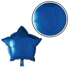 BALÃO Nº18 FORMATO ESTRELA AZUL BEBE