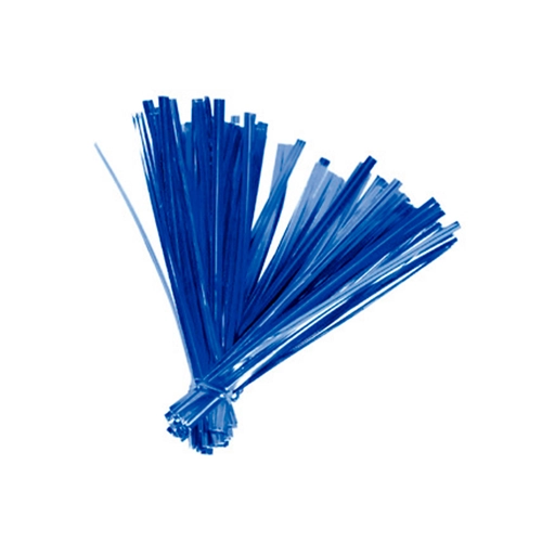 LACRE METALIZADO AZUL 11CMX4MM - 100UN