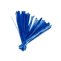 LACRE METALIZADO AZUL 11CMX4MM - 100UN