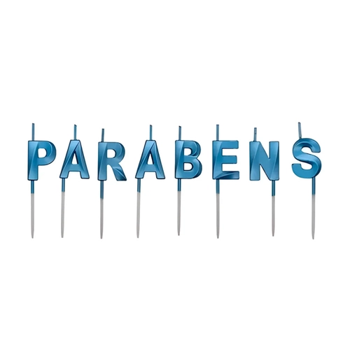 VELA DESIGN PARABENS AZUL