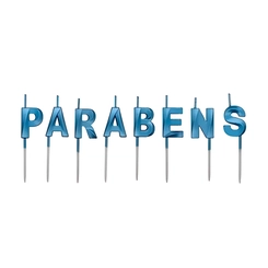 VELA DESIGN PARABENS AZUL