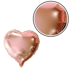 BALÃO METALIZADO 18" CORAÇÃO HOLOGRAFICO ROSE GOLD