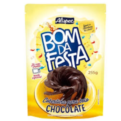 COBERTURA PARA BOLO CHOCOLATE 255G.