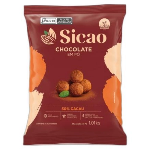 CHOCOLATE PÓ 50% SICAO 1,01KG