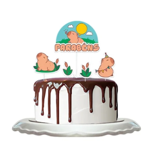 TOPO DE BOLO CAPIVARA