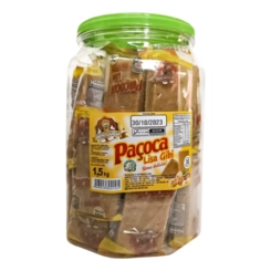 PAÇOCA LISA GIBI AMENDOLANDIA 1,5KG POTE - 30UN