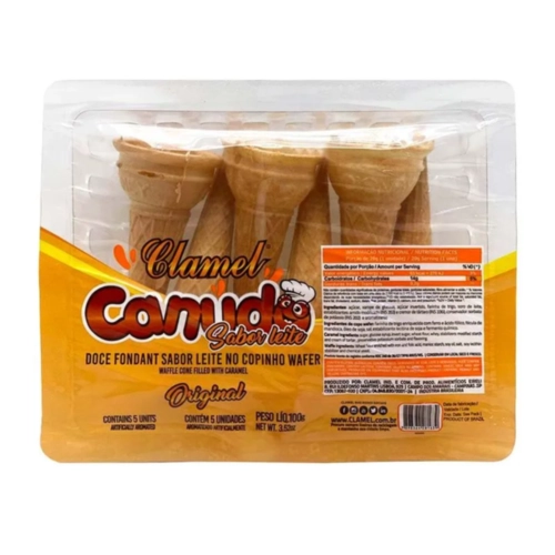 CANUDO DOCE DE LEITE CLAMEL BABY - 5UN