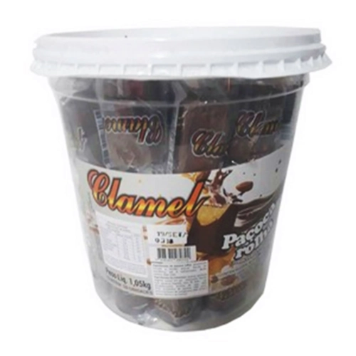 PAÇOÇA ROLHA CHOCOLATE CLAMEL 1,05KG - 50UN