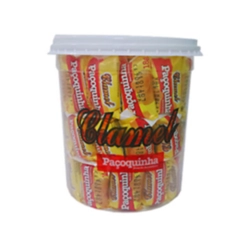 PAÇOCA ROLHA EMBRULHADA POTE CLAMEL  750G - 50UN