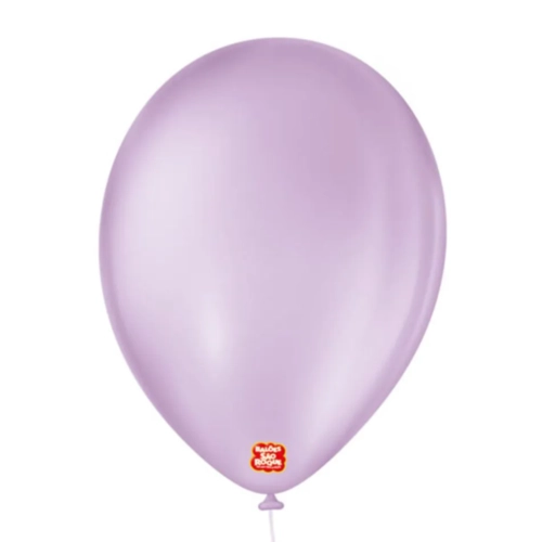 BALÃO Nº 7" LISO REDONDO LILAS BABY - 50UN