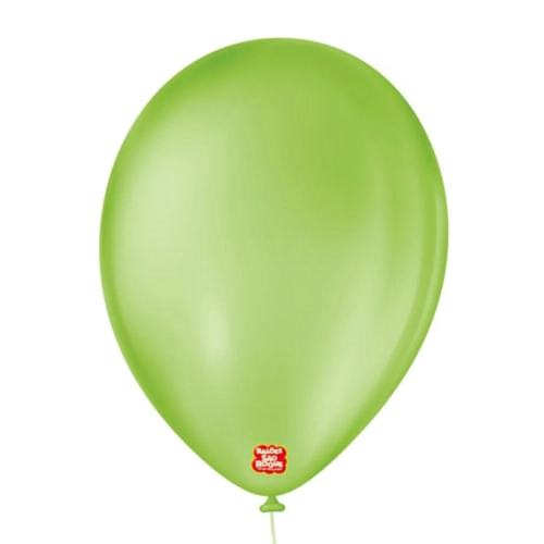 BALÃO Nº 7" LISO REDONDO VERDE LIMA - 50UN