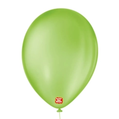 BALÃO Nº 7" LISO REDONDO VERDE LIMA - 50UN