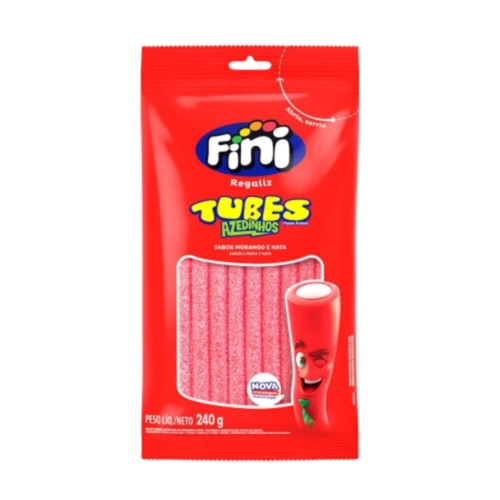 FINI TUBES MORANGO ACIDO 240G
