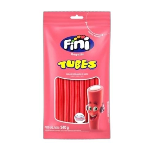 FINI TUBES MORANGO DOCE 240G