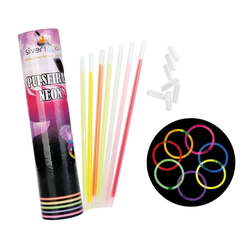 PULSEIRA NEON TUBO - 15UN