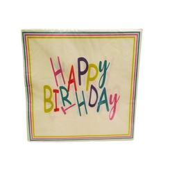 GUARDANAPO HAPPY BIRTHDAY 32X32