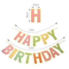 FAIXA HAPPY BIRTHDAY COLORIDA