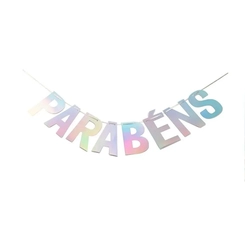 FAIXA PARABENS FURTA COR