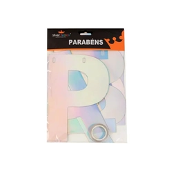 FAIXA PARABENS FURTA COR