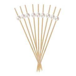 PALITO BAMBU PETISCOS 12 CM BOLINHA PEROLADO