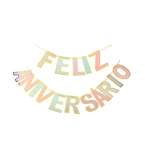 FAIXA FELIZ ANIVERSÁRIO COLORIDA