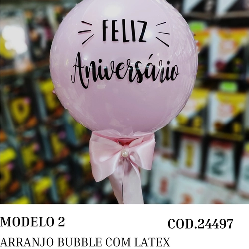 ARRANJO BUBBLE COM LÁTEX