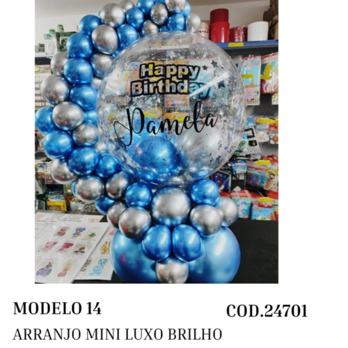 ARRANJO MINI LUXO COM BRILHO
