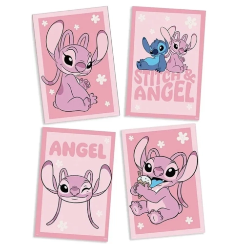 QUADRO DECORAÇÃO STITCH ANGEL