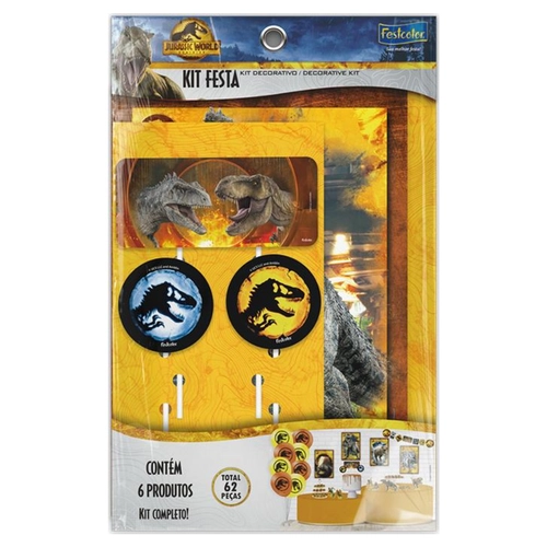 KIT FESTA JURASSIC WORLD RECOMEÇO