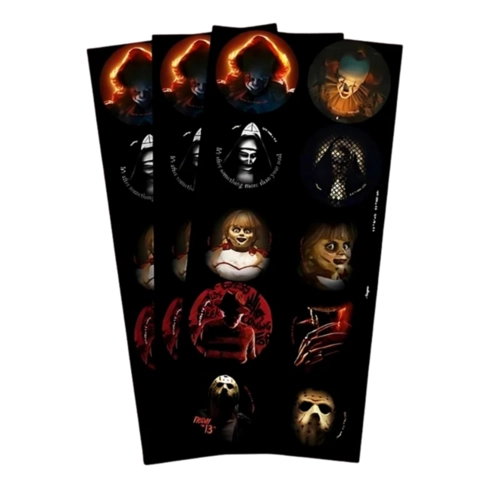 ADESIVO  REDONDO HORROR HALLOWEEN