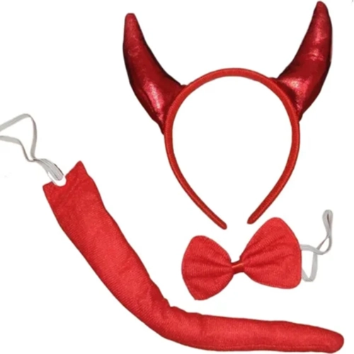 KIT DIABINHO TIARA /RABINHO /GRAVATA