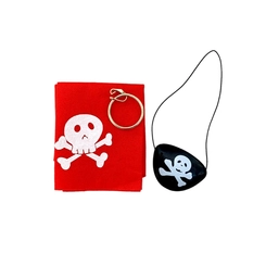 KIT PIRATA TAPA OLHO/ARCOLA/BANDANA