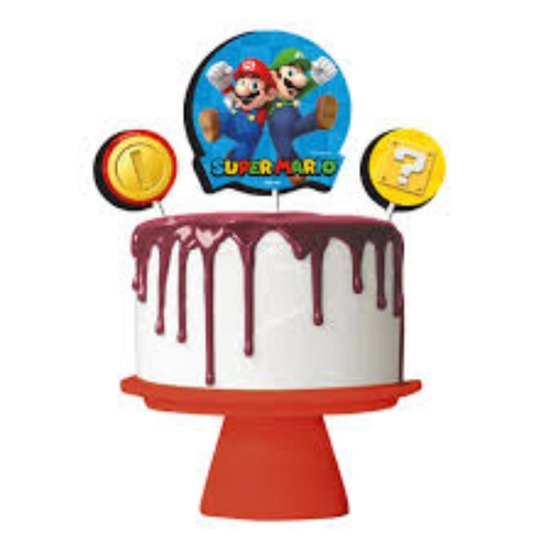 KIT TOPO BOLO SUPER MARIO