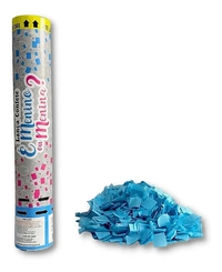 LANCA CONFETE 30 CM CHA REVELACAO AZUL