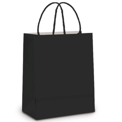 SACOLA PAPEL P 15X11 CM - PRETO  C/10