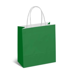 SACOLA PAPEL P 15X11 CM - VERDE C/10