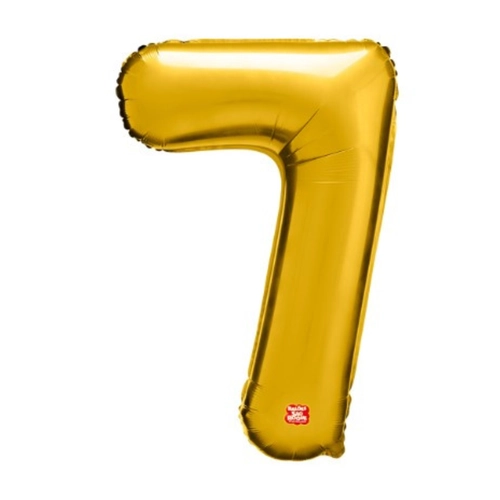 BALÃO METALIZADO N.7 DOURADO 40CM