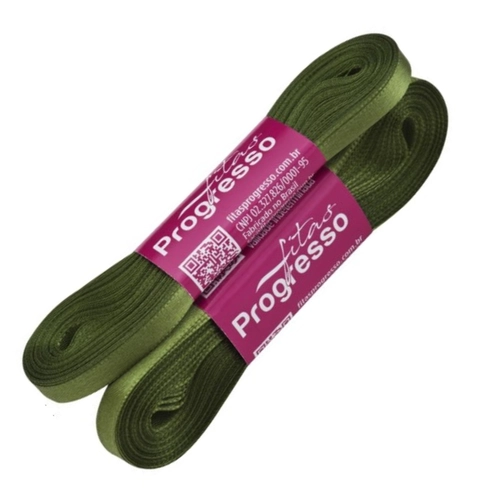 FITA 10MM LISO VERDE MILITAR - 10M