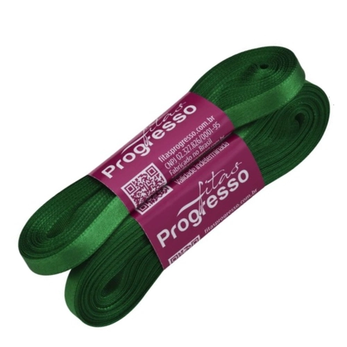 FITA 10MM LISO VERDE BANDEIRA - 10M
