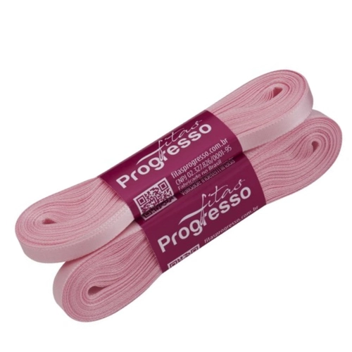 FITA 10MM LISO ROSA BEBE - 10M