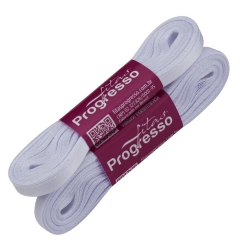 FITA 10MM LISO BRANCO - 10M