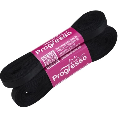 FITA 15MM LISO PRETO - 10M