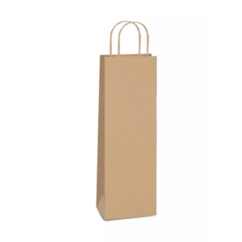SACOLA PAPEL GARRAFA KRAFT 35x13x8 1UN