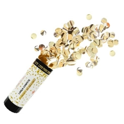 LANCA CONFETE KIDS 11CM C/3 METAL DOURADO